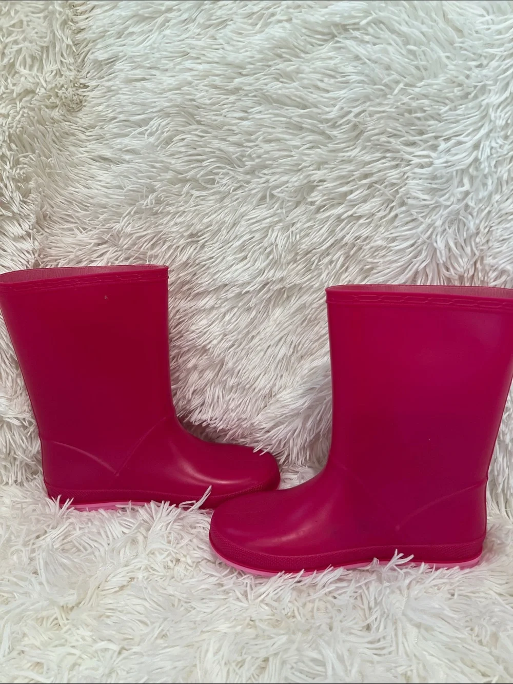 Minnie Mouse Pink Kids Rain Boots